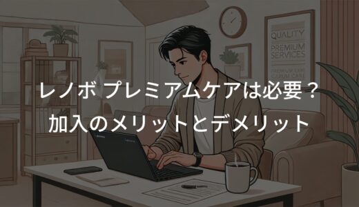 レノボ プレミアムケアは必要か？加入のメリットとデメリットを解説！