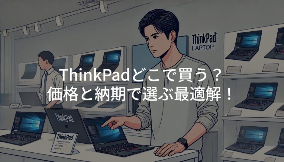 ThinkPadどこで買う？価格と納期で選ぶ最適解！